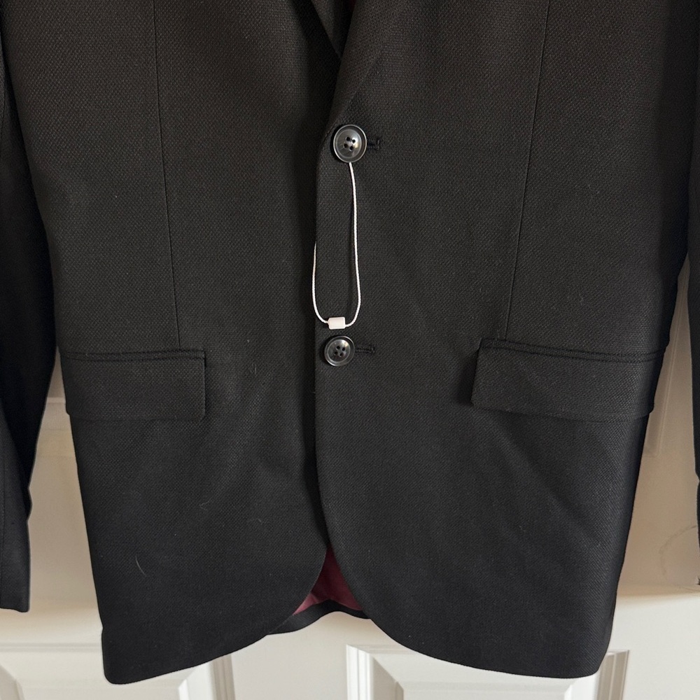 NWOT Topman Size 36R Skinny Classic Black Men's Blazer - Picture 3 of 6